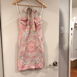 J McLaughlin spring halter dress with pockets